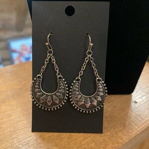 Elegant Silver-Toned Dangle Earrings